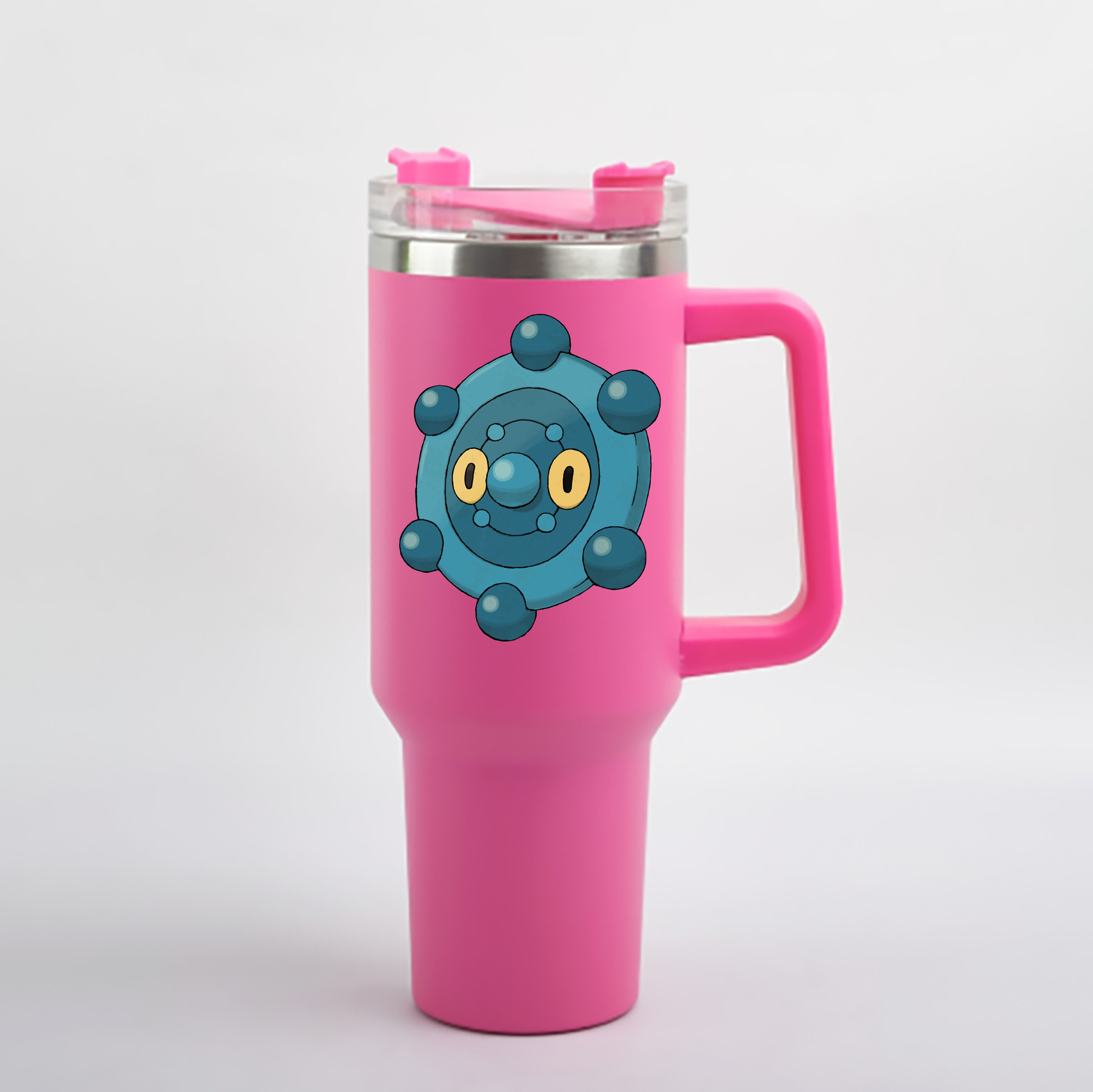 （画像用） ポケットモンスター Pokémon 1200mL車用タンブラー - クリスタルステッカー（プラスチックストロー付き）